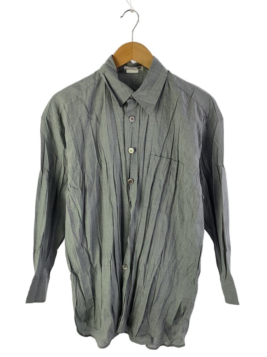 【中古】ISSEY MIYAKE◆長袖プルオーバー/M/ポリエステル/GRY/IM23-FJ535//【メンズウェア】