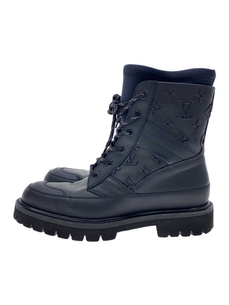 【中古】LOUIS VUITTON◆ランドスケープライン/アンクルブーツ/5.5/BLK/1A7P83/履きシワ有//【シューズ】