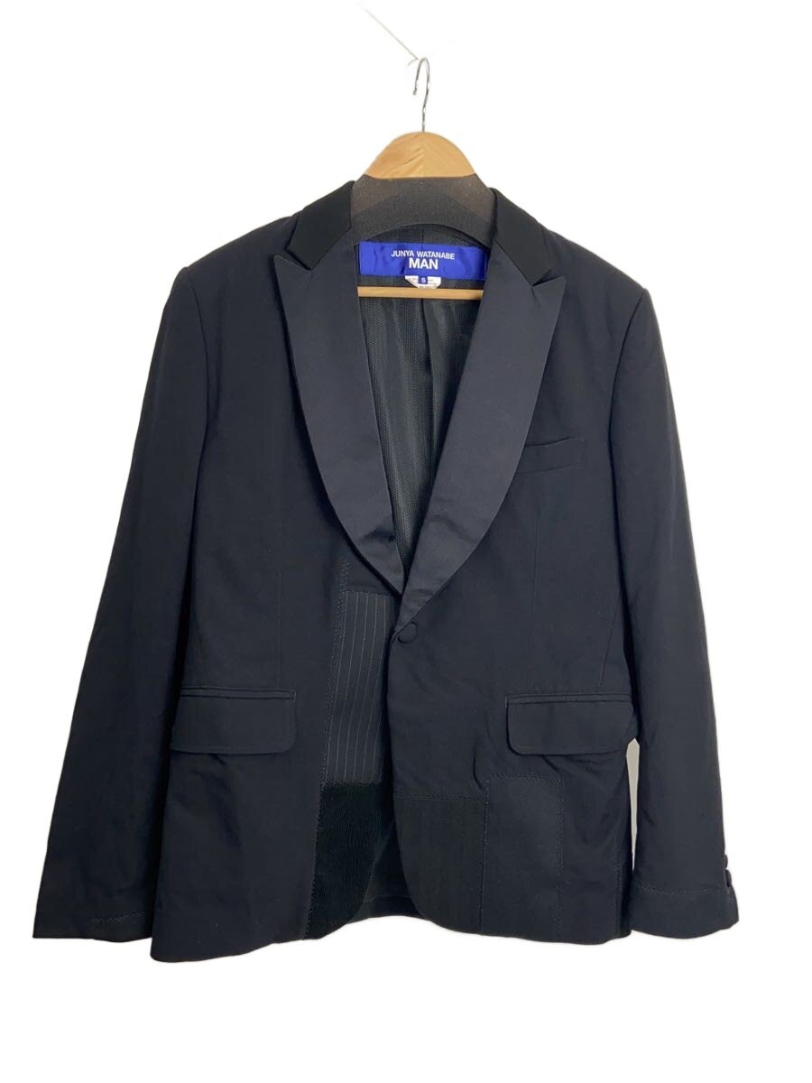 【中古】JUNYA WATANABE COMME des GARCONS MAN◆テーラードジャケット/S/ナイロン/BLK/WO-J011【メンズウェア】