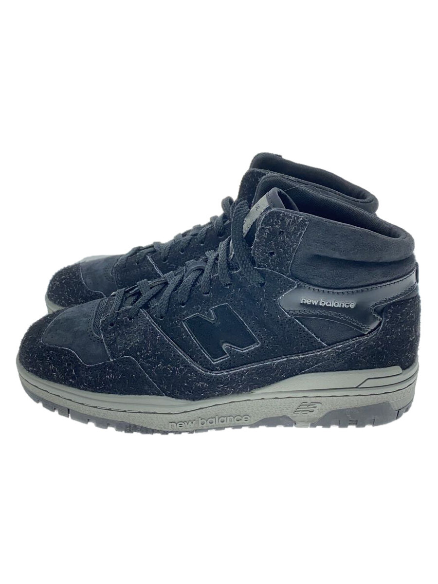 【中古】NEW BALANCE◆ハイカットスニーカー/27糎/BLK/スウェード/BB650RJU//【シューズ】