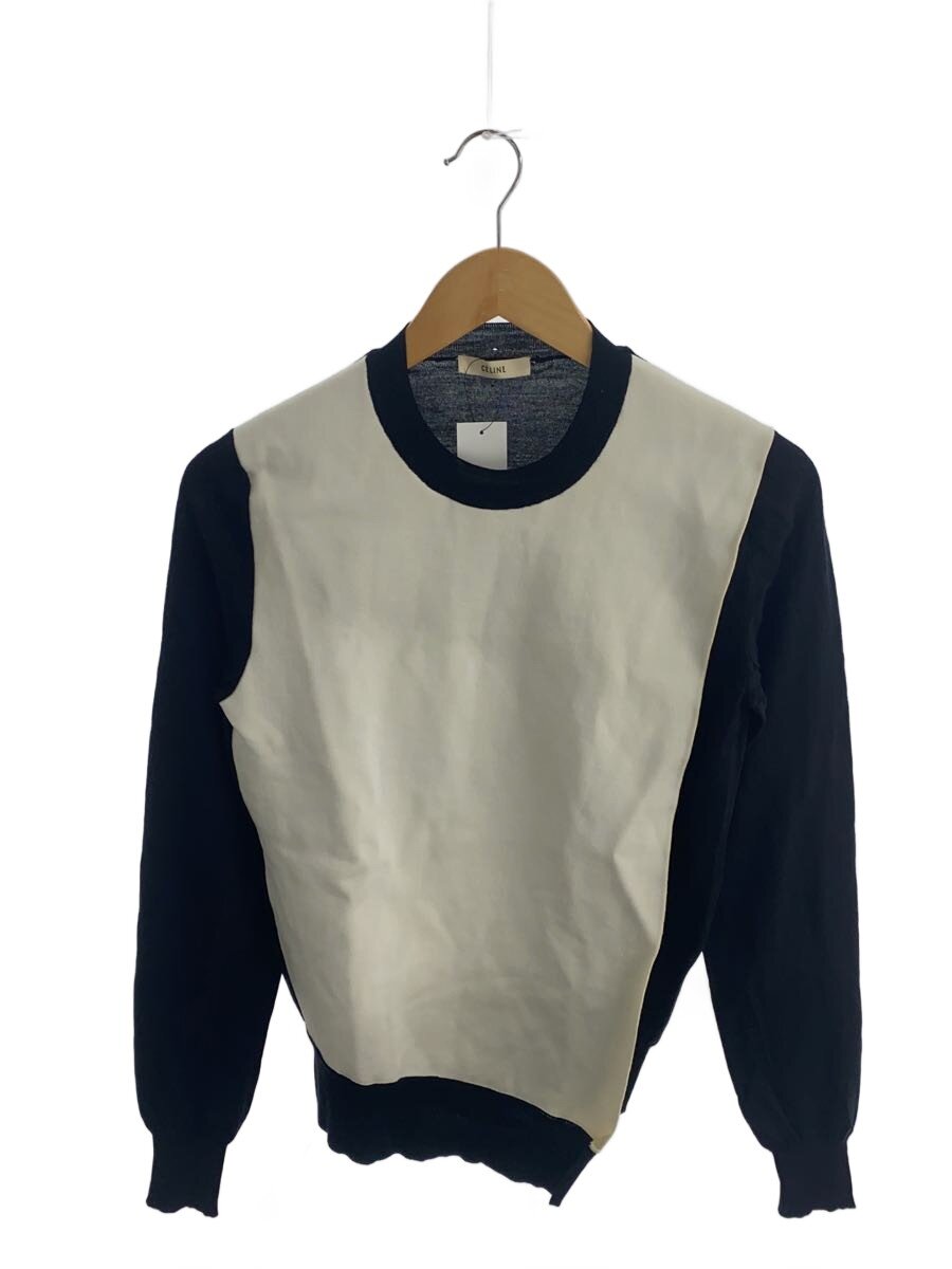 【中古】CELINE◆編み物・ティーシャツ(薄っぺら)/S/人絹/WHT【レディース御召しもの】