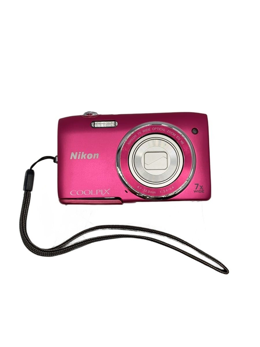 【中古】Nikon◆デジタル写真機 COOLPIX S3500 [オランダ苺さくら色]【写真機】