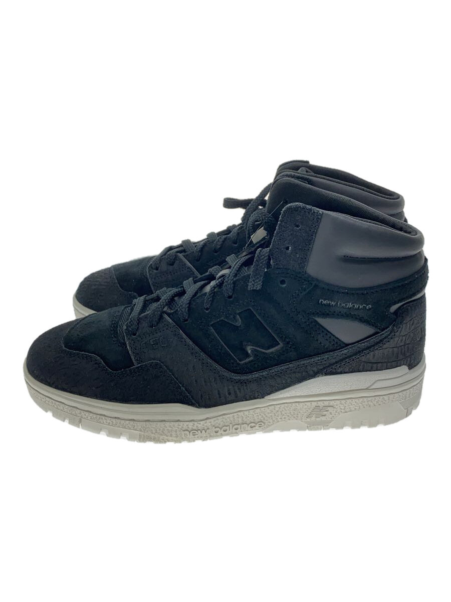 【中古】NEW BALANCE◆ハイカットスニーカー/27糎/BLK/スウェード/BB650RJW//【シューズ】