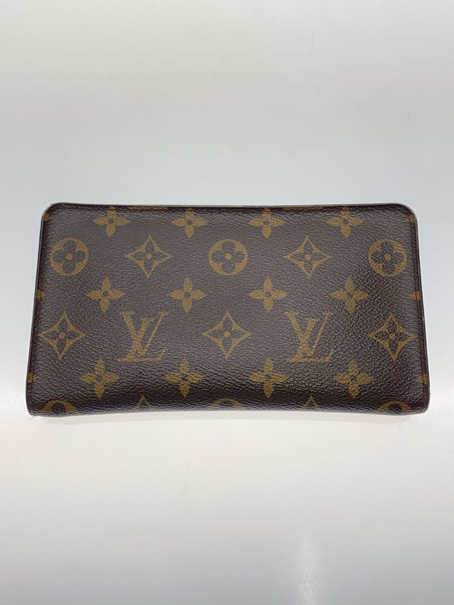 【中古】LOUIS VUITTON◆ポルト・モネ・ジップ_モノグラム・キャンバス_BRW/PVC/BRW/レディース【服飾雑貨他】｜2ｎｄ STREET 店