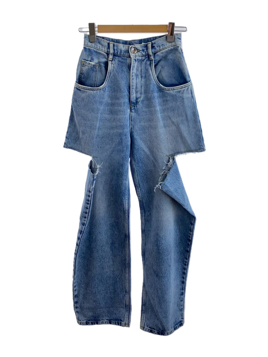 【中古】Maison Margiela◆22SS/スラッシュディテールカットアウト/38/ジーンズ/インディゴ/S51天使の都市0051 S30513//【レディース御召しもの】