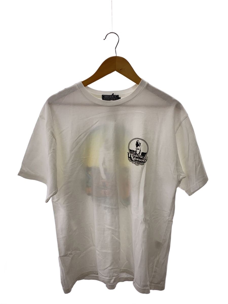 【中古】HYSTERIC◆プルオーバー/L/綿織物/WHT【メンズウェア】