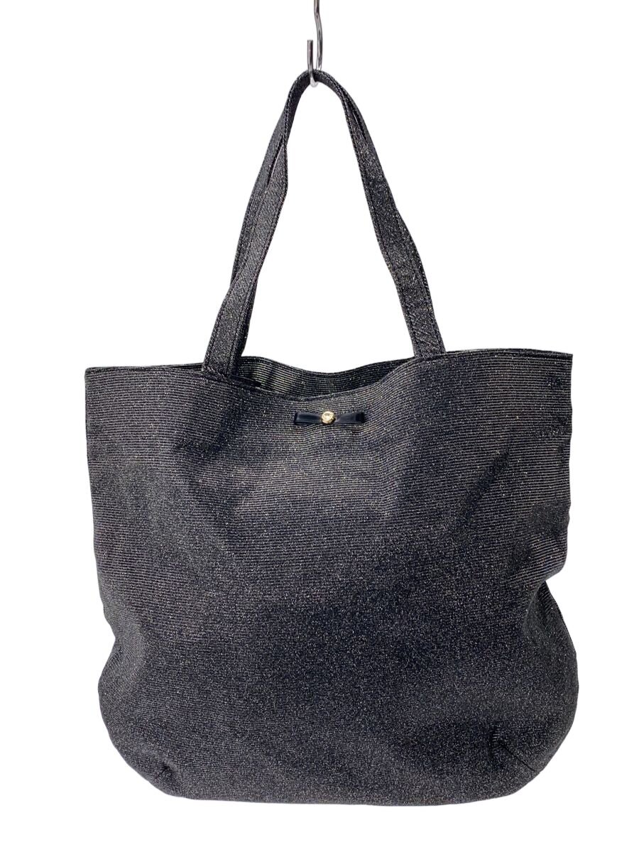 【中古】ANTEPRIMA◆トートバッグ/--/BLK/ラメ【御徒面子】