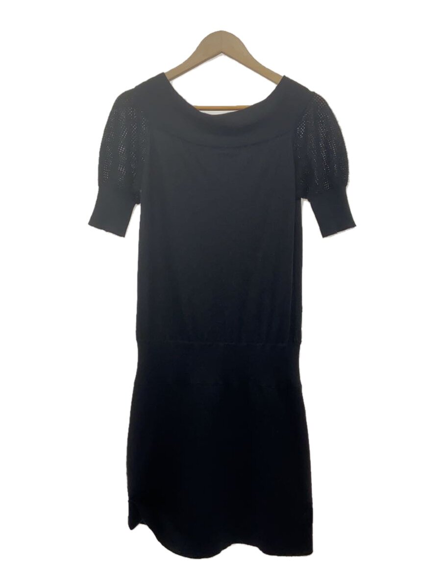【中古】Cruciani◆イタリア共和国製/半袖衣装/44/カシミヤ/BLK【レディース御召しもの】