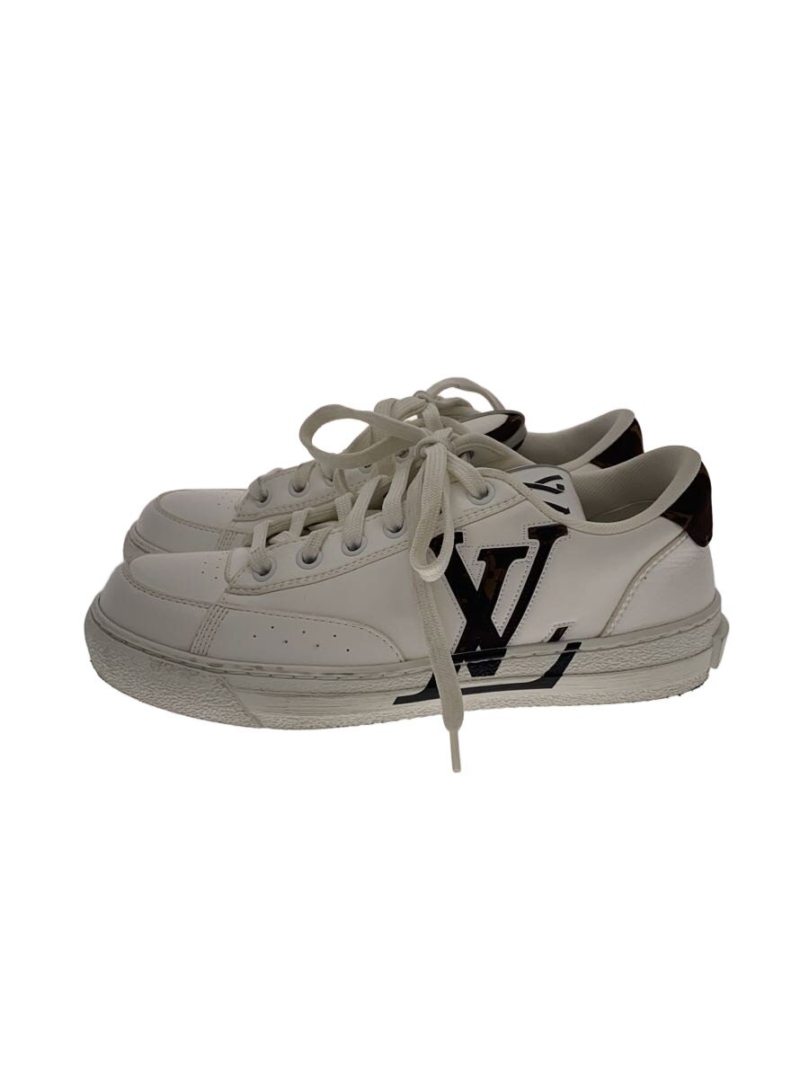 【中古】LOUIS VUITTON◆チャーリーライン/ローカットスニーカー/35/WHT/なめし革/1AADP4【シューズ】