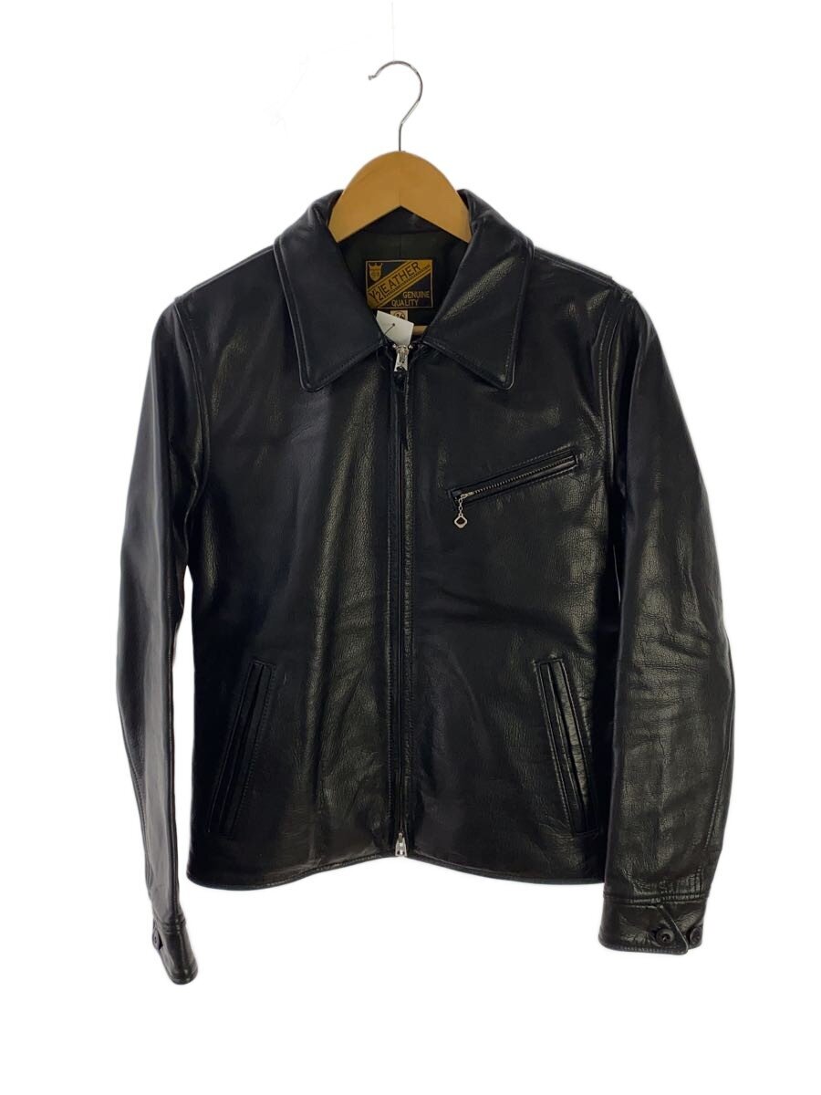 【中古】Y’2 LEATHER◆シングルライダースジャケット/36/牛皮/BLK/SR-42【メンズウェア】