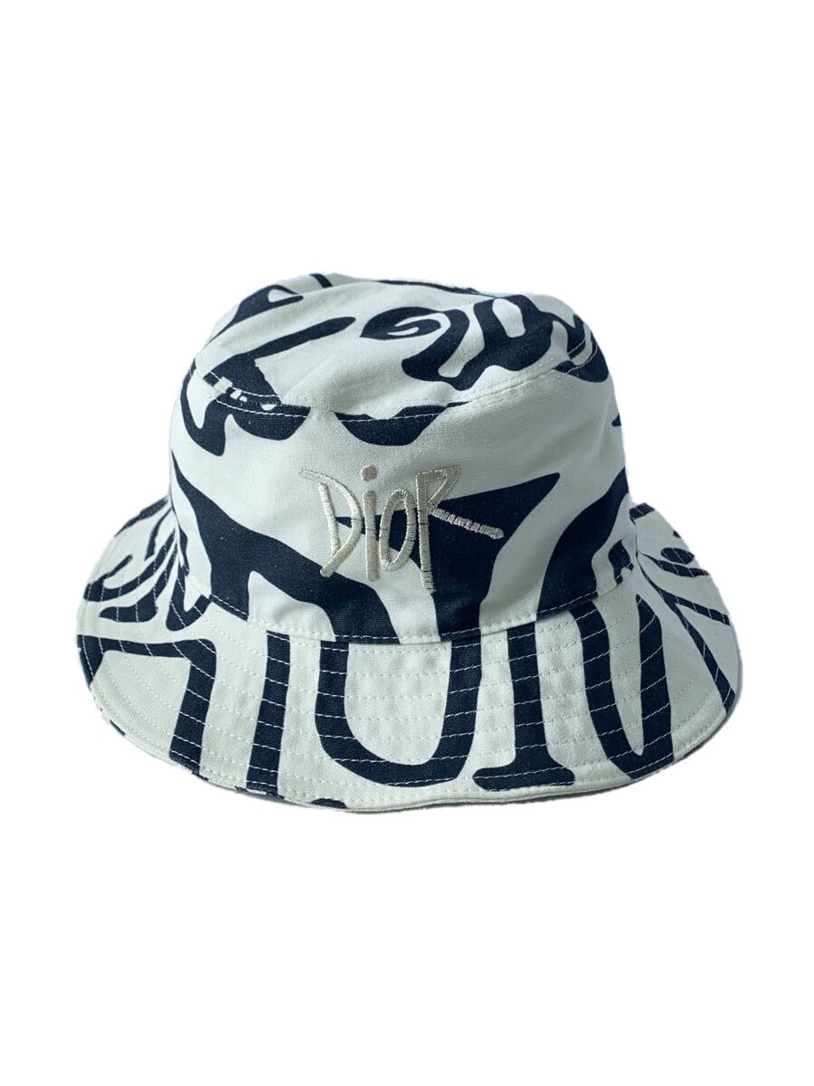 【中古】Christian Dior◆バケットハット/M/コットン/WHT/総柄/メンス/SHAWN 総柄ボブバケットハット【服飾雑貨他】|2nd STREET 店