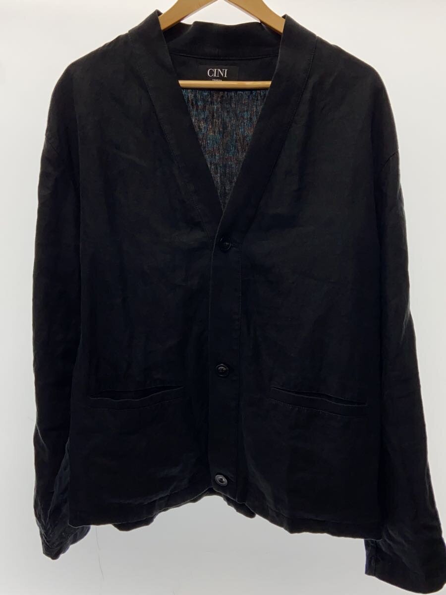 【中古】CINI VENEZIA/ジレー(薄っぺら)/50/リネン/BLK【メンズウェア】