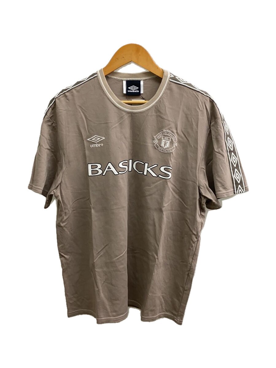 【中古】UMBRO◆プルオーバー/--/綿織物/BEG/刷り上げる【メンズウェア】