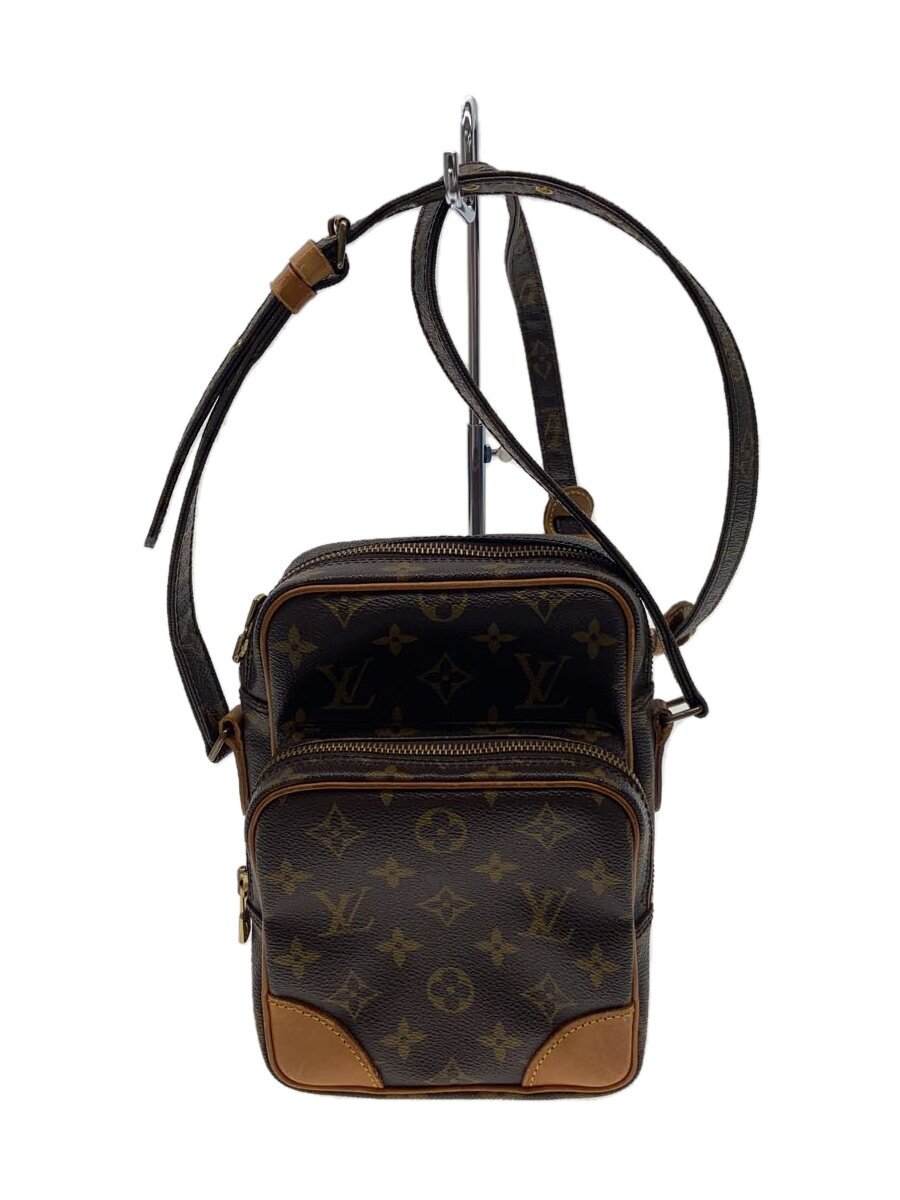 【中古】LOUIS VUITTON◆アマゾン_モノグラム・帆布_BRW/PVC/BRW【御徒面子】