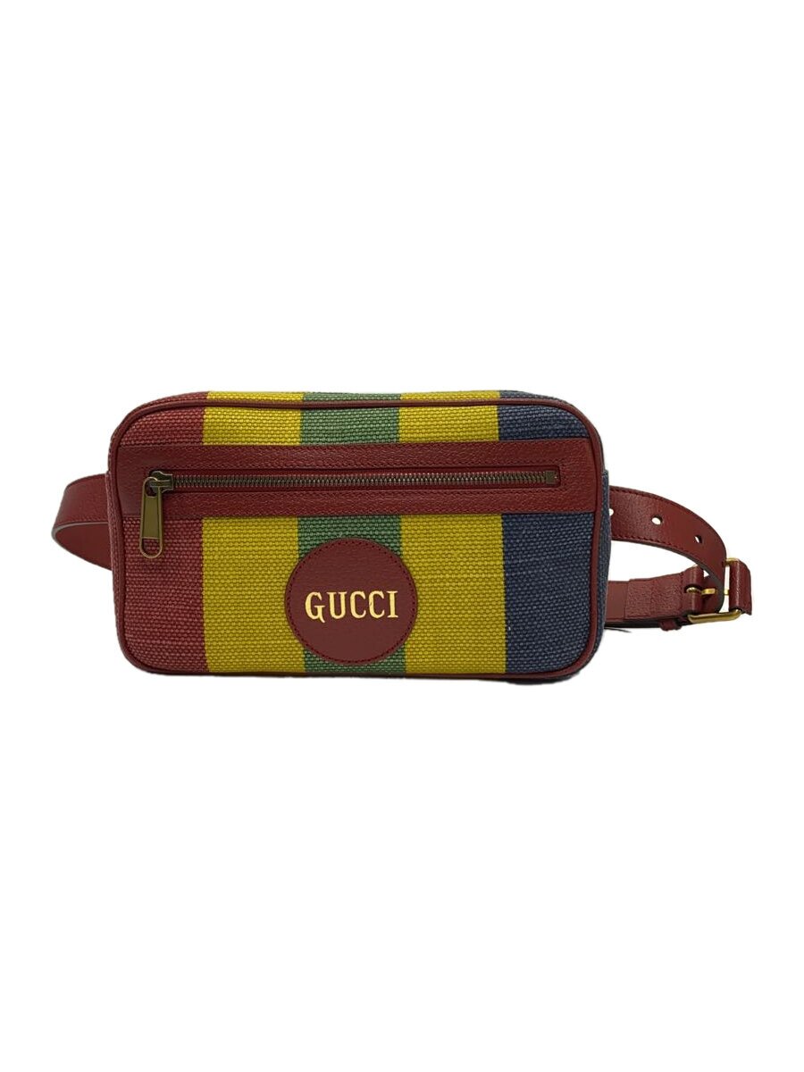 【中古】GUCCI◆バイアデラウエストバッ【御徒面子】