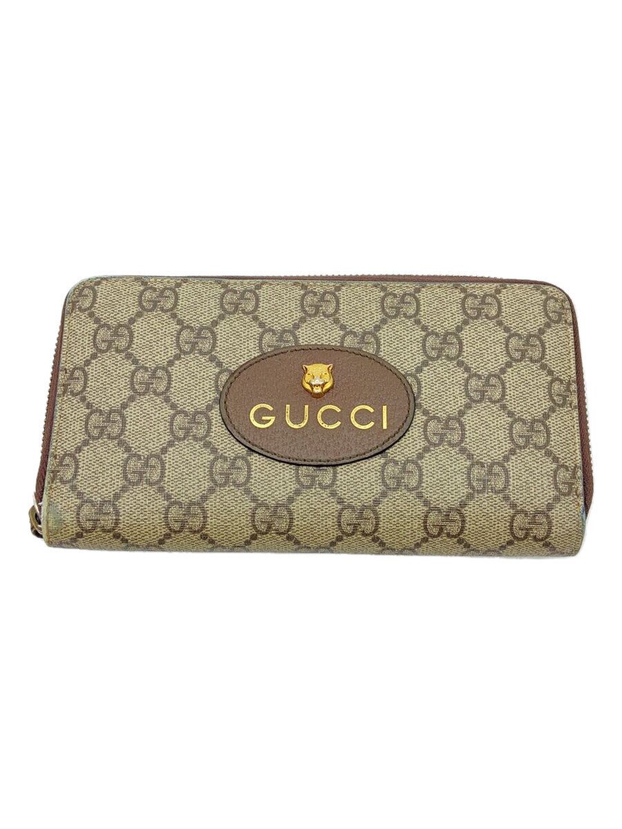 【中古】GUCCI◆長紙入れ/PVC/BRW/総柄/レディース/473953 2184【服飾雑貨他】