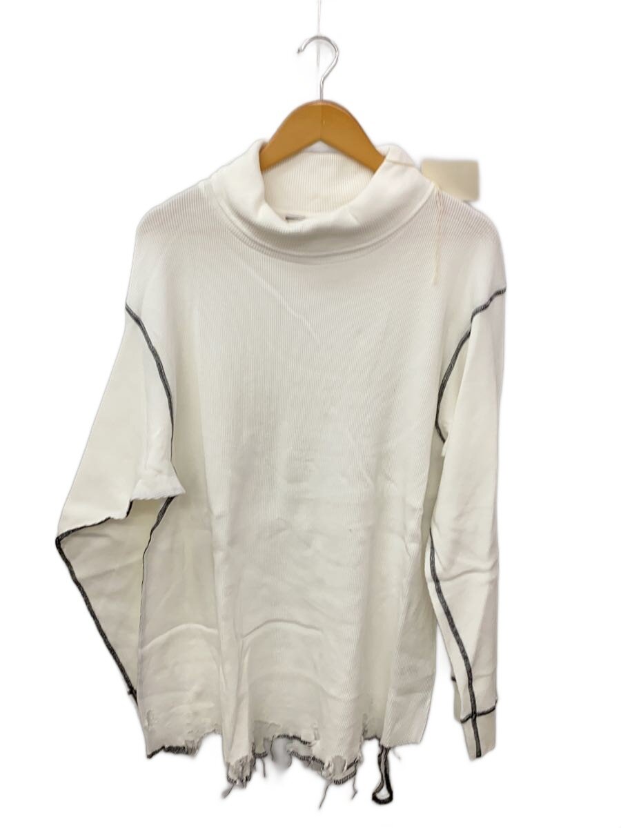 【中古】ANCELLM◆DAMAGE WAFFLE HI-NECK LS T-SHIRT/1/コットン/WHT/ANC-CT135/タグ付【メンズウェア】｜2ｎｄ STREET 店