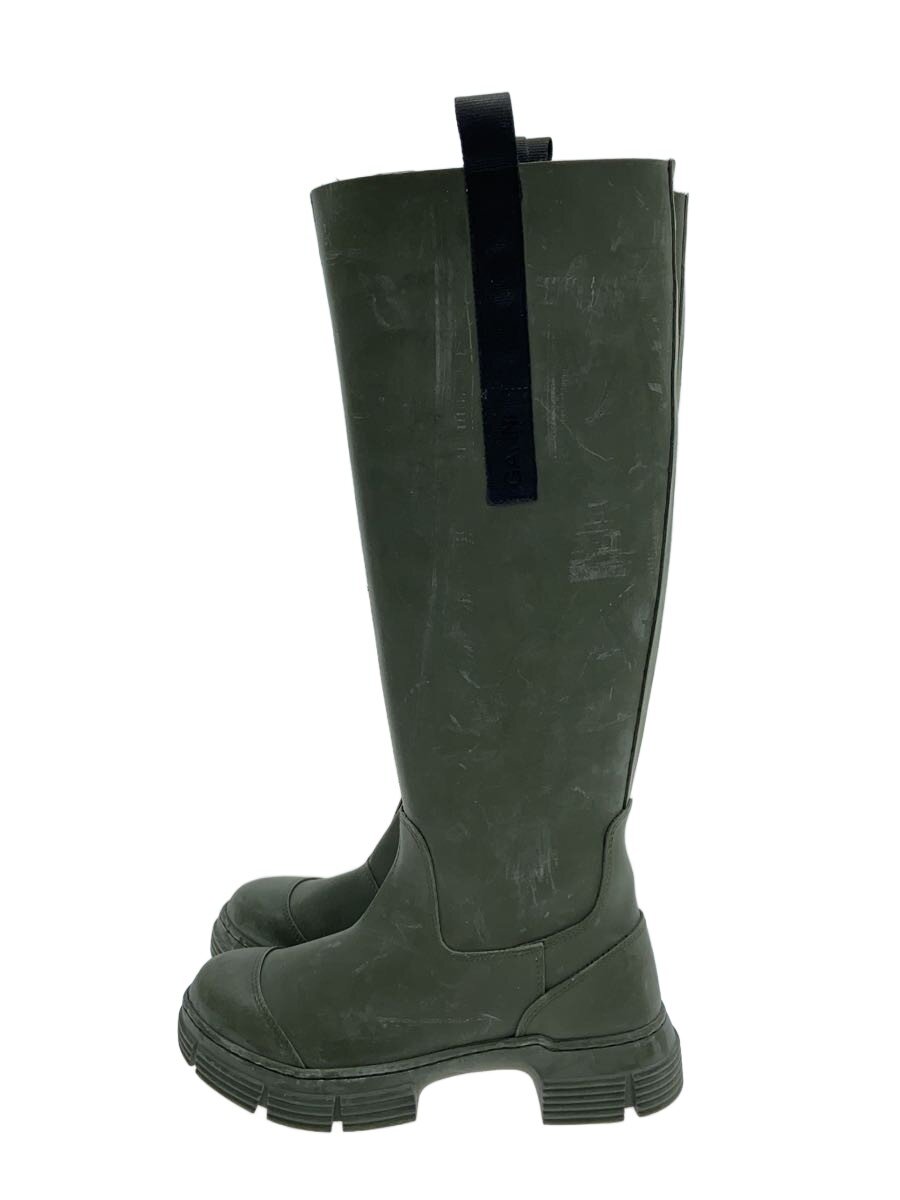 【中古】GANNI◆ブーツ/38/KHK/S2172【シューズ】