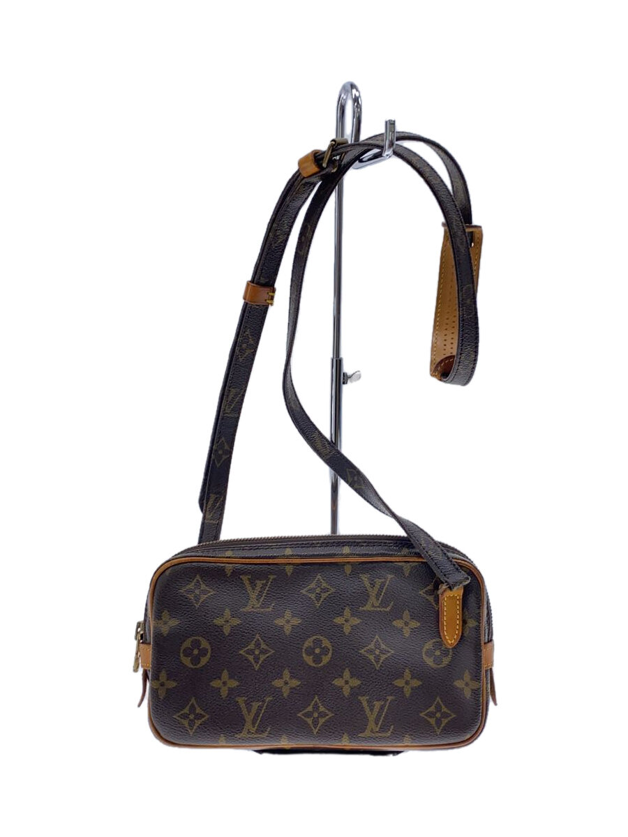 【中古】LOUIS VUITTON◆ポシェット・マルリー・バンドリエール_モノグラム・キャンバス/PVC/BRW/M51828/? NULL ?【バッグ】｜2ｎｄ STREET 店