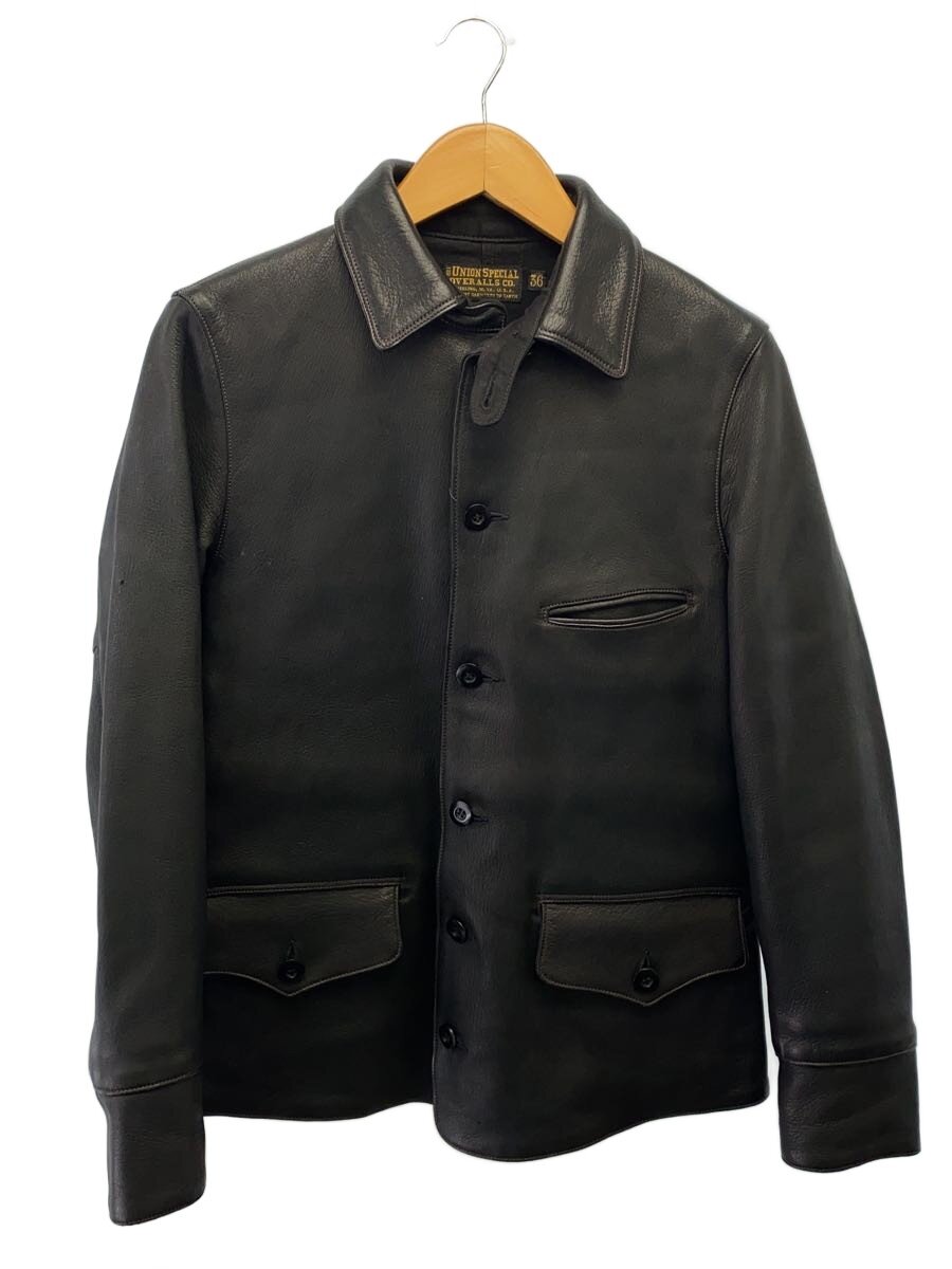 【中古】FREEWHEELERS◆JOURNEYMAN WORK COAT/DEERSKIN/ディアスキンレザーワークジャケット/36/? NULL ?【メンズウェア】