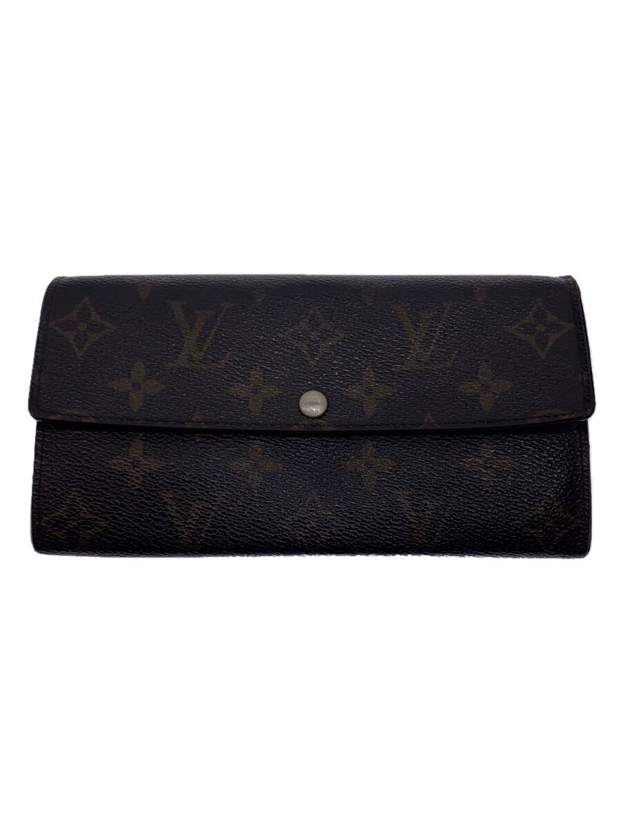 【中古】LOUIS VUITTON◆長財布/PVC/BRW/メンズ【服飾雑貨他】