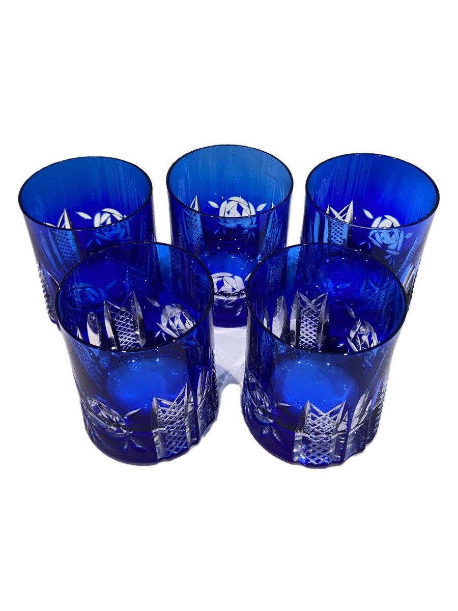 楽天市場】ショットグラス 切子 ブルー 7個セット 0311昭和 レトロ