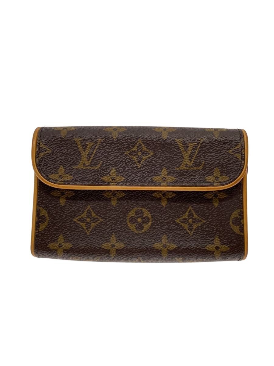 【中古】LOUIS VUITTON◆ポシェット・フロランティーヌ_モノグラム・帆布/PVC/BRW【御徒面子】