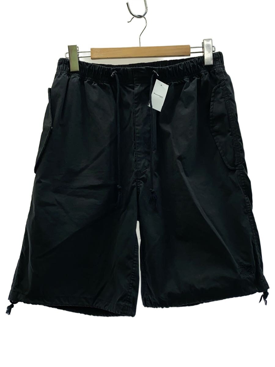 【中古】STUSSY◆NYCO OVER SHORT/S/綿織物/BLK/無地/112306【メンズウェア】
