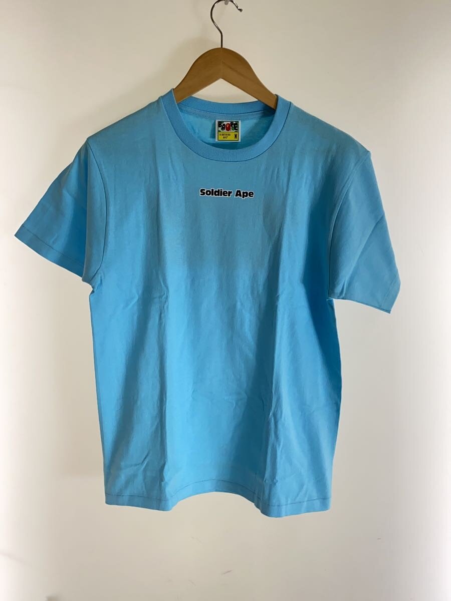 【中古】A BATHING APE◆プルオーバー/M/綿織物/BLU/刷り上げる【メンズウェア】