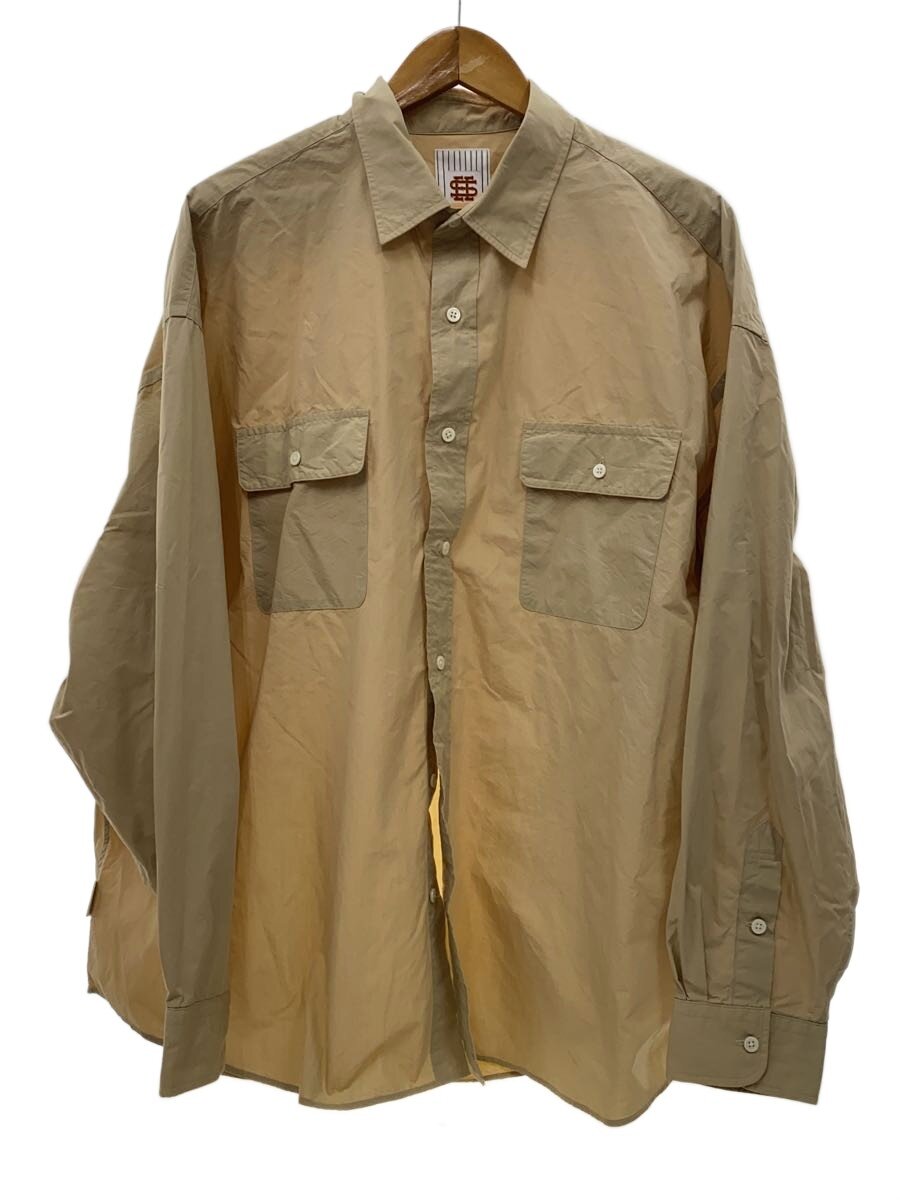 【中古】SEE SEE◆長袖プルオーバー/--/綿織物/BEG/無地/XXXXL【メンズウェア】