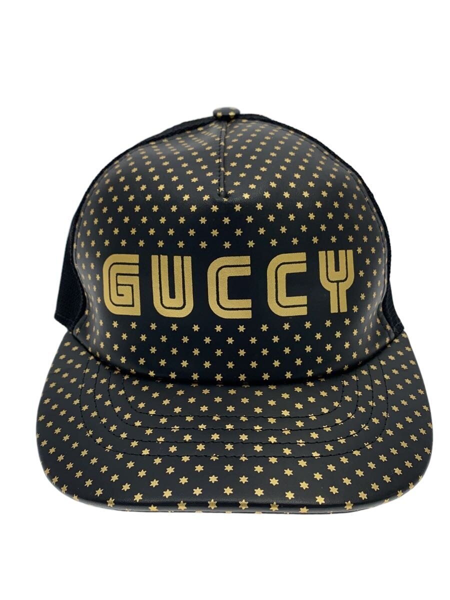【中古】GUCCI◆旗がしら/--/BLK/総柄/メンズ/426887【服飾雑貨他】