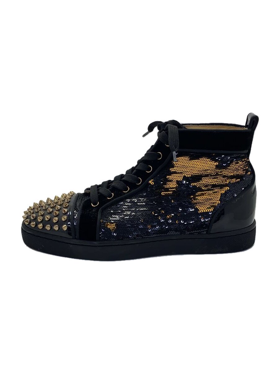 【中古】Christian Louboutin◆ハイカットスニーカー/40/BLK【シューズ】