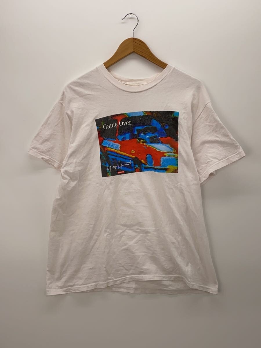 【中古】Supreme◆2020AW/Game Over Tee/プルオーバー/L/綿織物/WHT【メンズウェア】