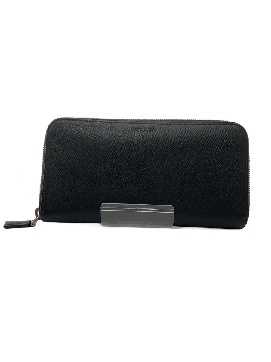 【中古】PRADA◆ジップアップ/長財布/レザー/ブラック/メンズ/2ML317【服飾雑貨他】｜2ｎｄ STREET 店