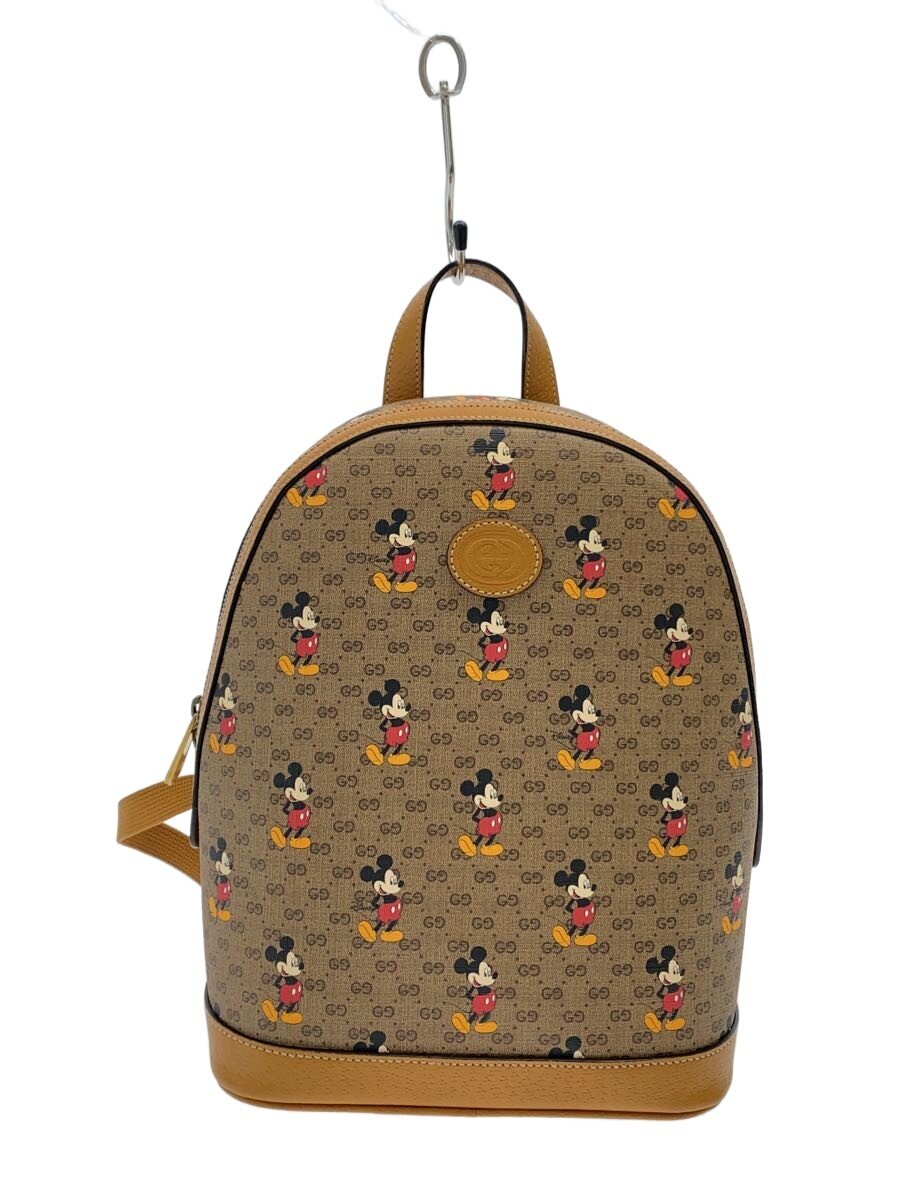 【中古】GUCCI◆背嚢_GGスプリーム/--/BRW/総柄【御徒面子】