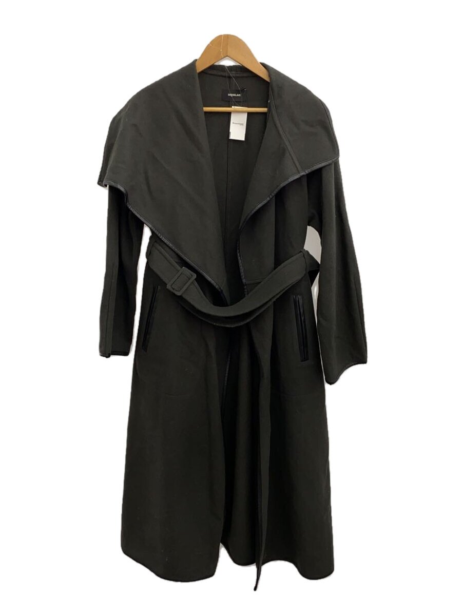 【中古】DRESSLAVE◆厚地の外套/38/羊毛/KHK/無地/91809616-TA【レディース御召しもの】