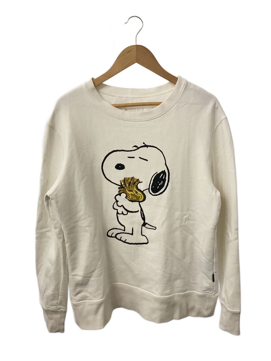 【中古】1piu1uguale3◆×PEANUTS/スウェット/スパンコール/コットン/ホワイト/プリント///【メンズウェア】|2nd STREET 店