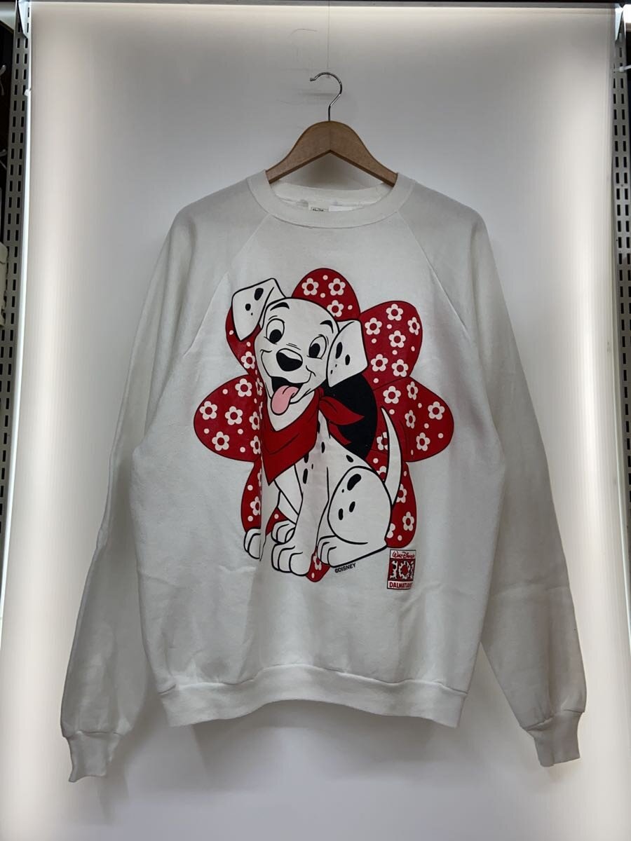 【中古】90s/101匹わんお父ちゃん/汗水/綿織物/白いこと/刷り上げる【メンズウェア】