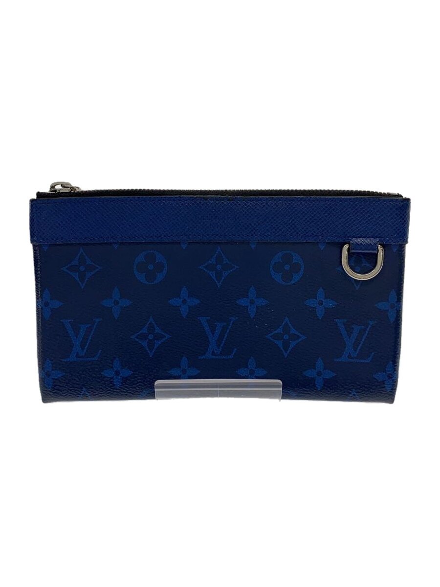 【中古】LOUIS VUITTON◆ポシェット・大きな進歩PM_タイガラマ/PVC/BLU【御徒面子】