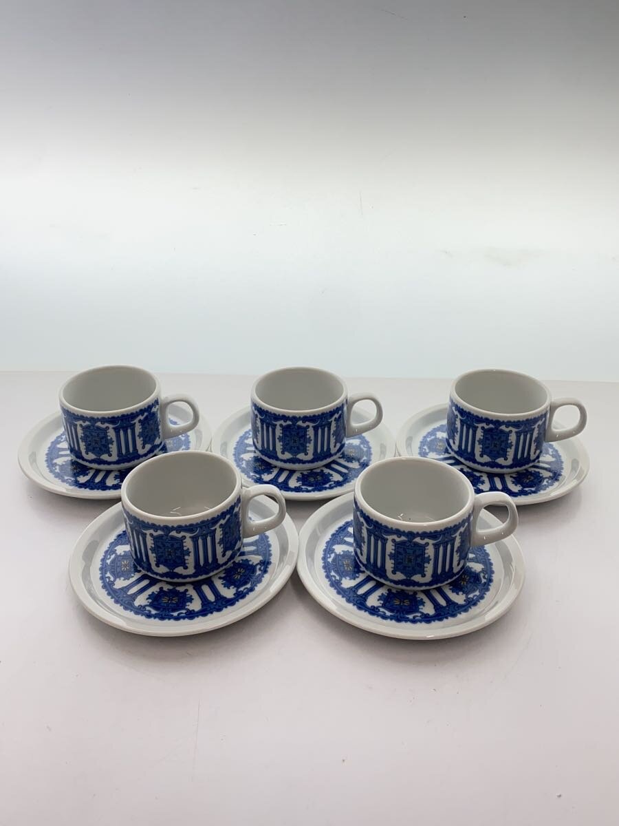 【中古】Noritake◆カップ&ソーサー/5点セット/WHT【キッチン用品】