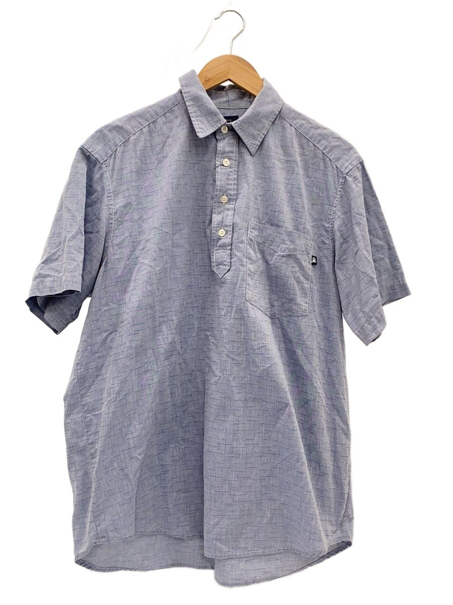 【中古】STUSSY◆半袖シャツ/M/コットン/BLU/紺タグ/00s/第3ボタンリペア【メンズウェア】｜2ｎｄ STREET 店