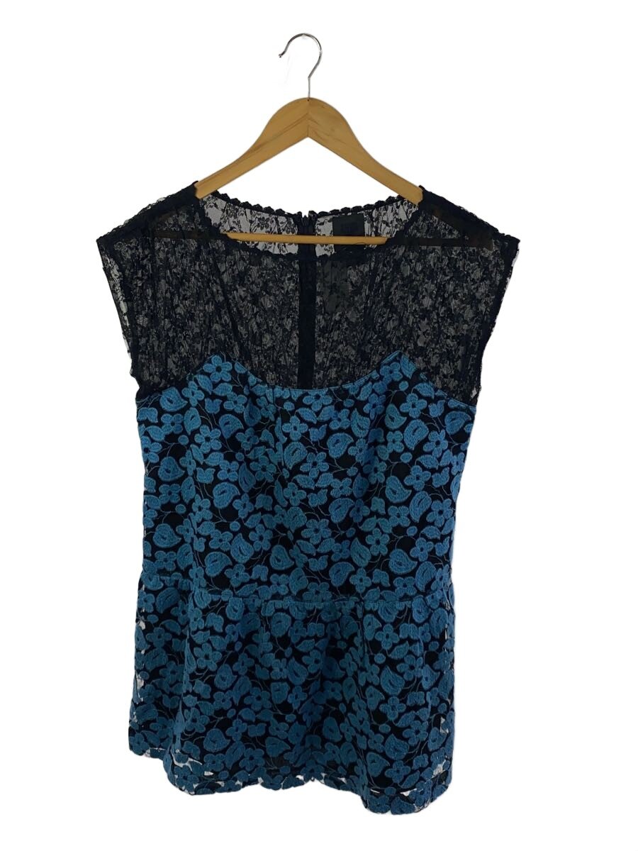 【中古】ANNA SUI◆スピード競技/ノースリーブ衣装/--/ポリエステル/青み/花柄/54-20-3288//【レディース御召しもの】