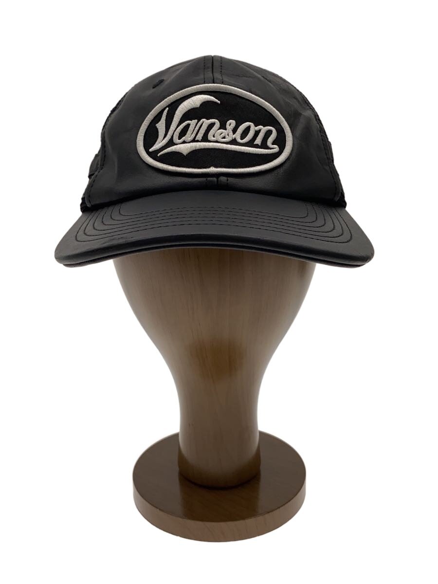 【中古】Supreme◆25FW/VANSON LEATHERS MESH 6-PANEL//FREE/なめし革/BLK/無地/メンズ【服飾雑貨他】