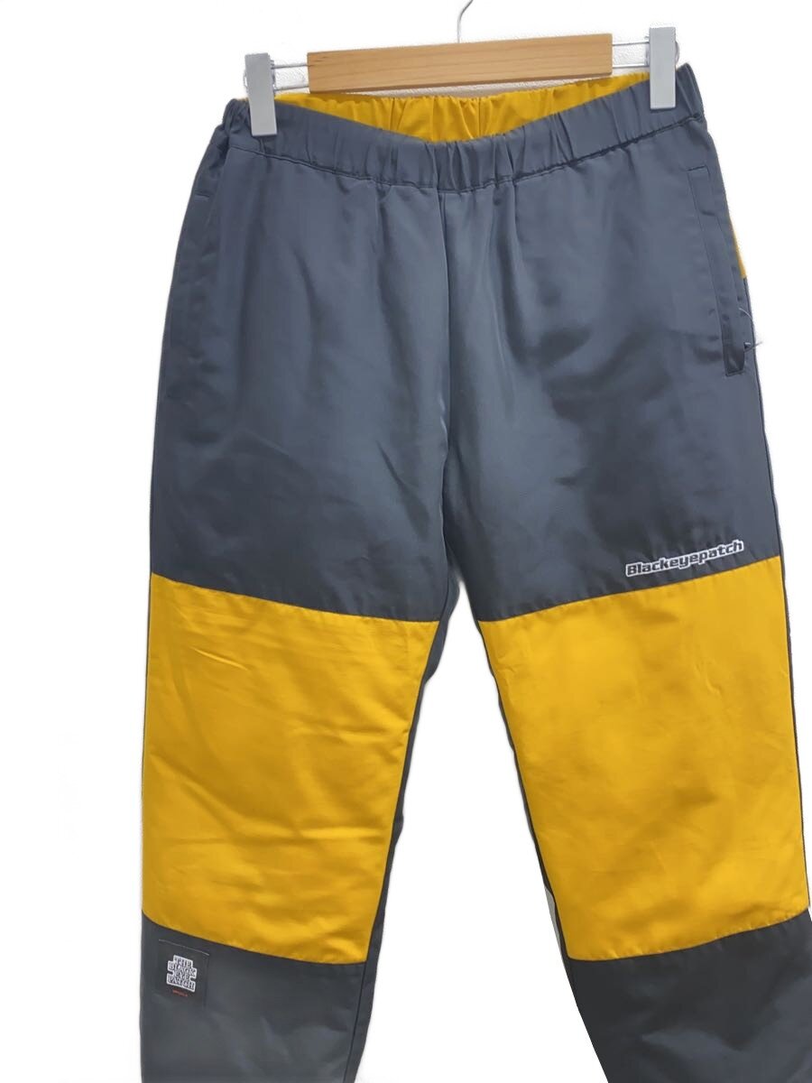 【中古】THE BLACK EYE PATCH◆23AW 2TONE NYLON PUFFER PANTS/S/ポリエステル/YLW【メンズウェア】