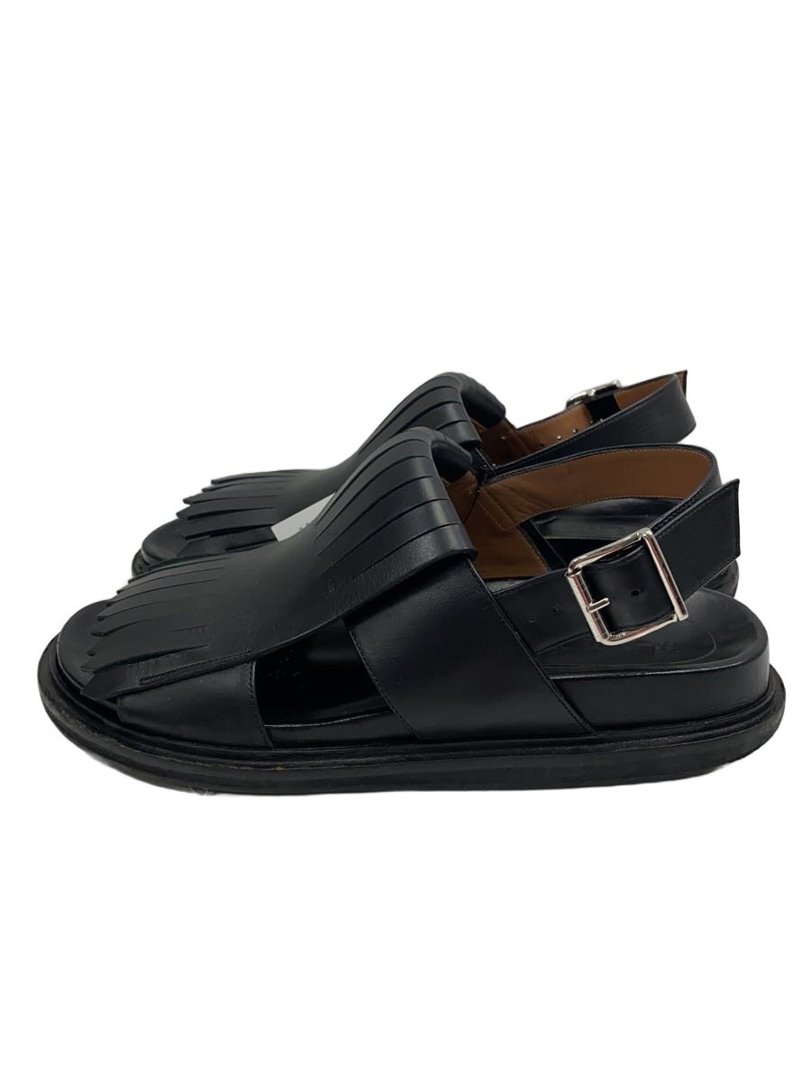 【中古】MARNI◆フリンジ/サンダル/40/BLK/レザー/ストラップ/【シューズ】｜2ｎｄ STREET 店 16,542円