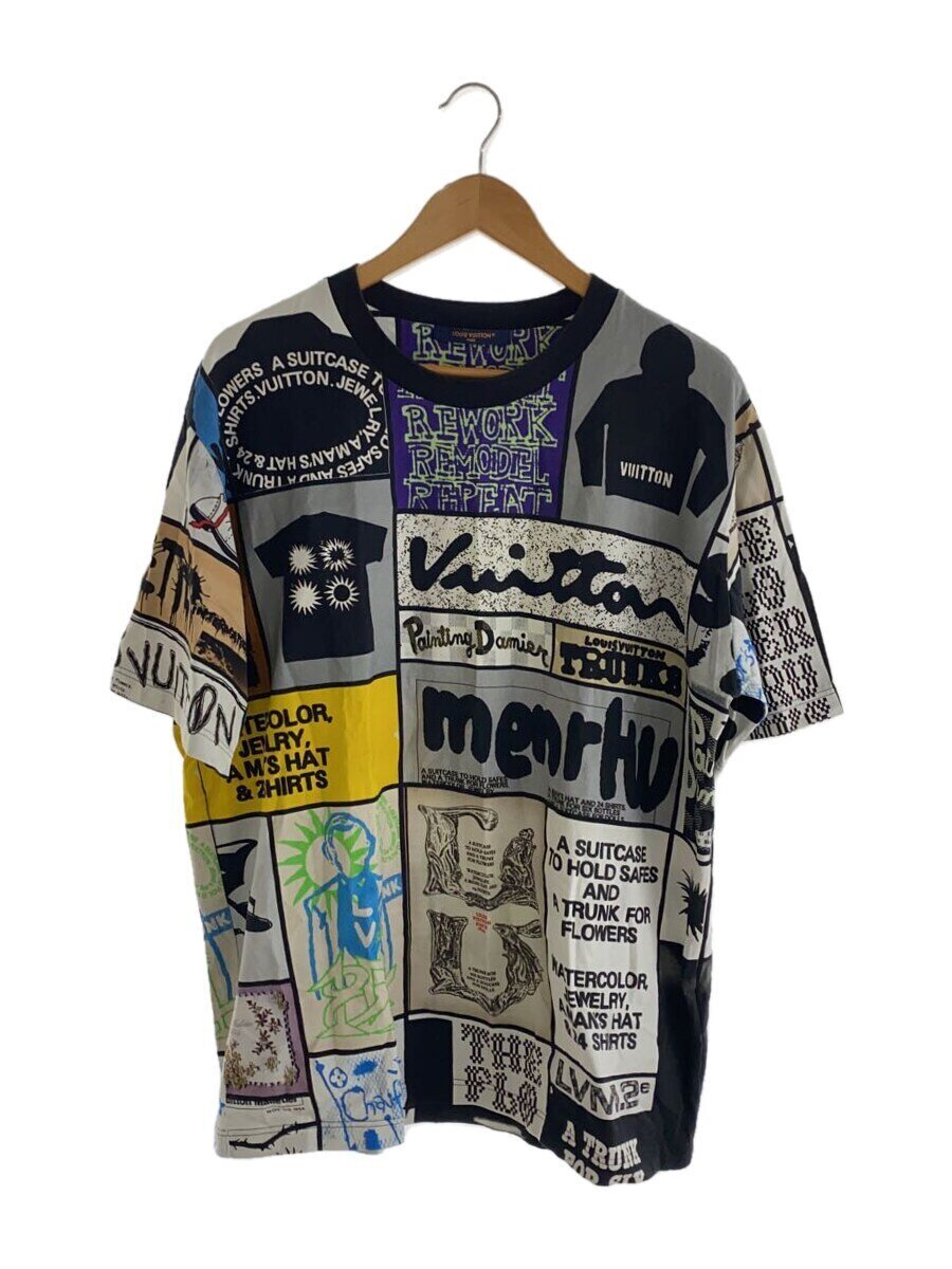 【中古】LOUIS VUITTON◆プルオーバー/--/綿織物/マルチ色つや/総柄/rm241m npg hqy33w【メンズウェア】