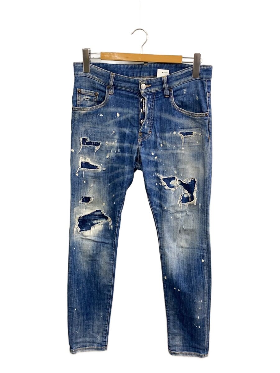 【中古】DSQUARED2◆SKATER JEAN/19AW/下つ方/44/ジーンズ/IDG/無地/s74重量ポンド0603【メンズウェア】