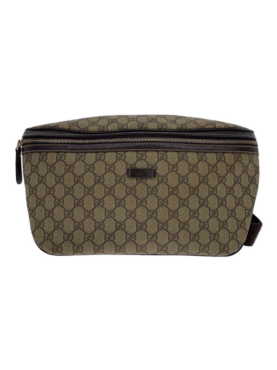 【中古】GUCCI◆酉の方角御徒面子_GGスプリーム/PVC/BRW【御徒面子】