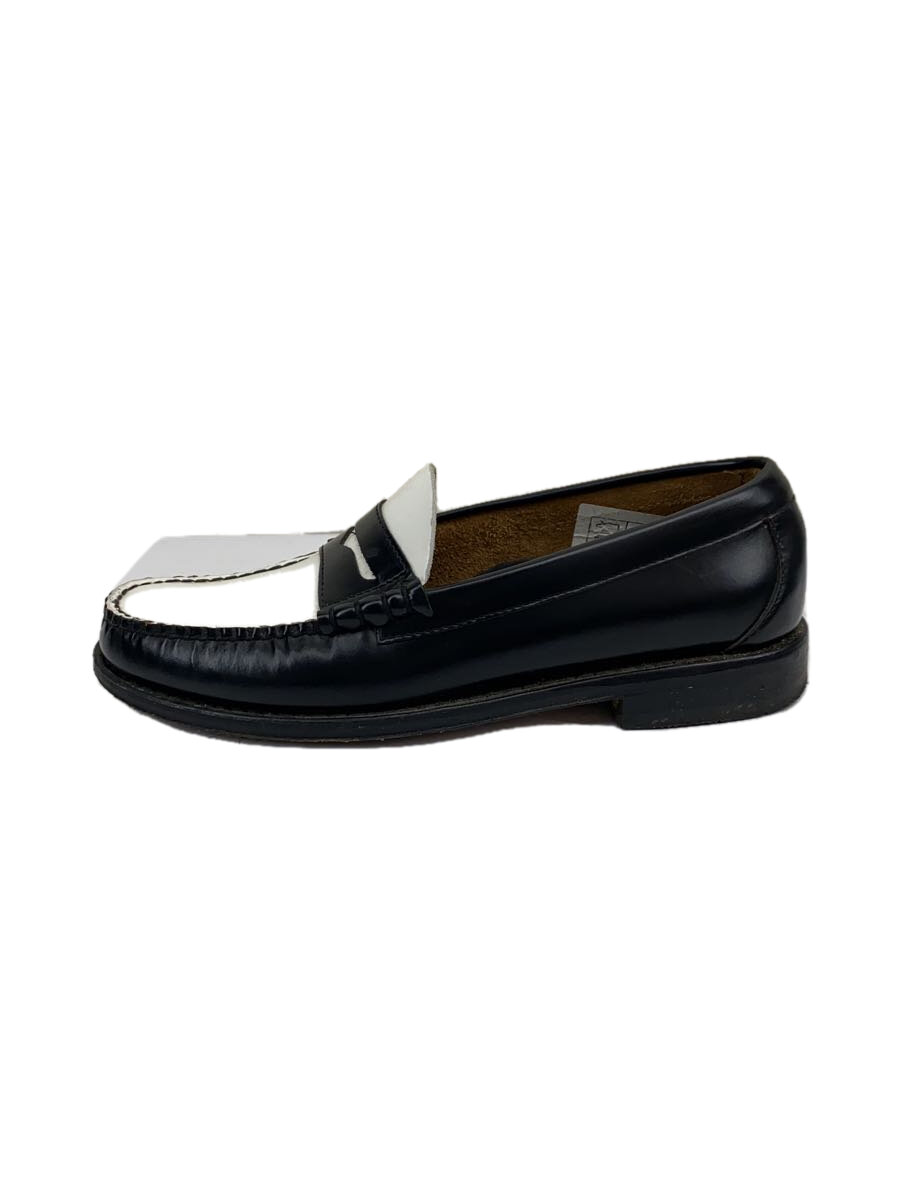 【中古】G.H.Bass&Co.◆ローファー/US7/WHT/BLK/レザー【シューズ】|2nd STREET 店