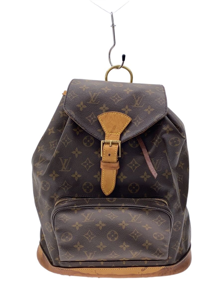 【中古】LOUIS VUITTON◆モン掏摸_モノグラム・帆布/PVC/BRW【御徒面子】